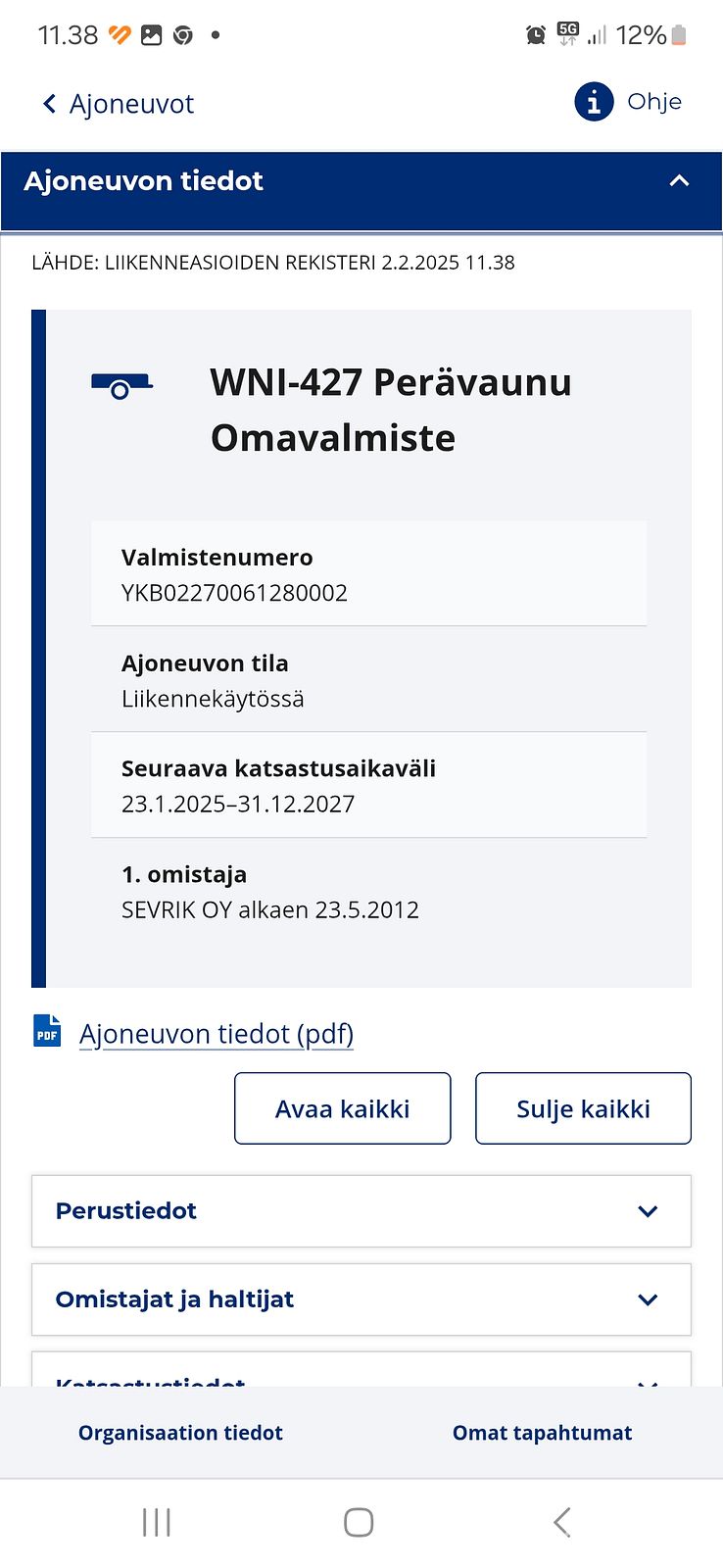 Autonkuljetustrailer Tuusula Huutokaupat