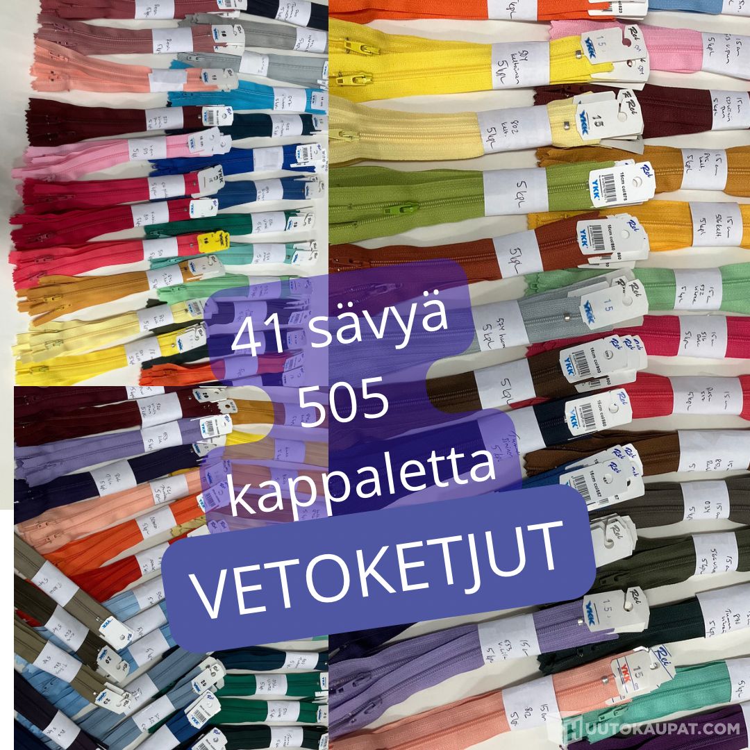 505 kpl 41 sävyä VETOKETJUT Savonlinna Huutokaupat