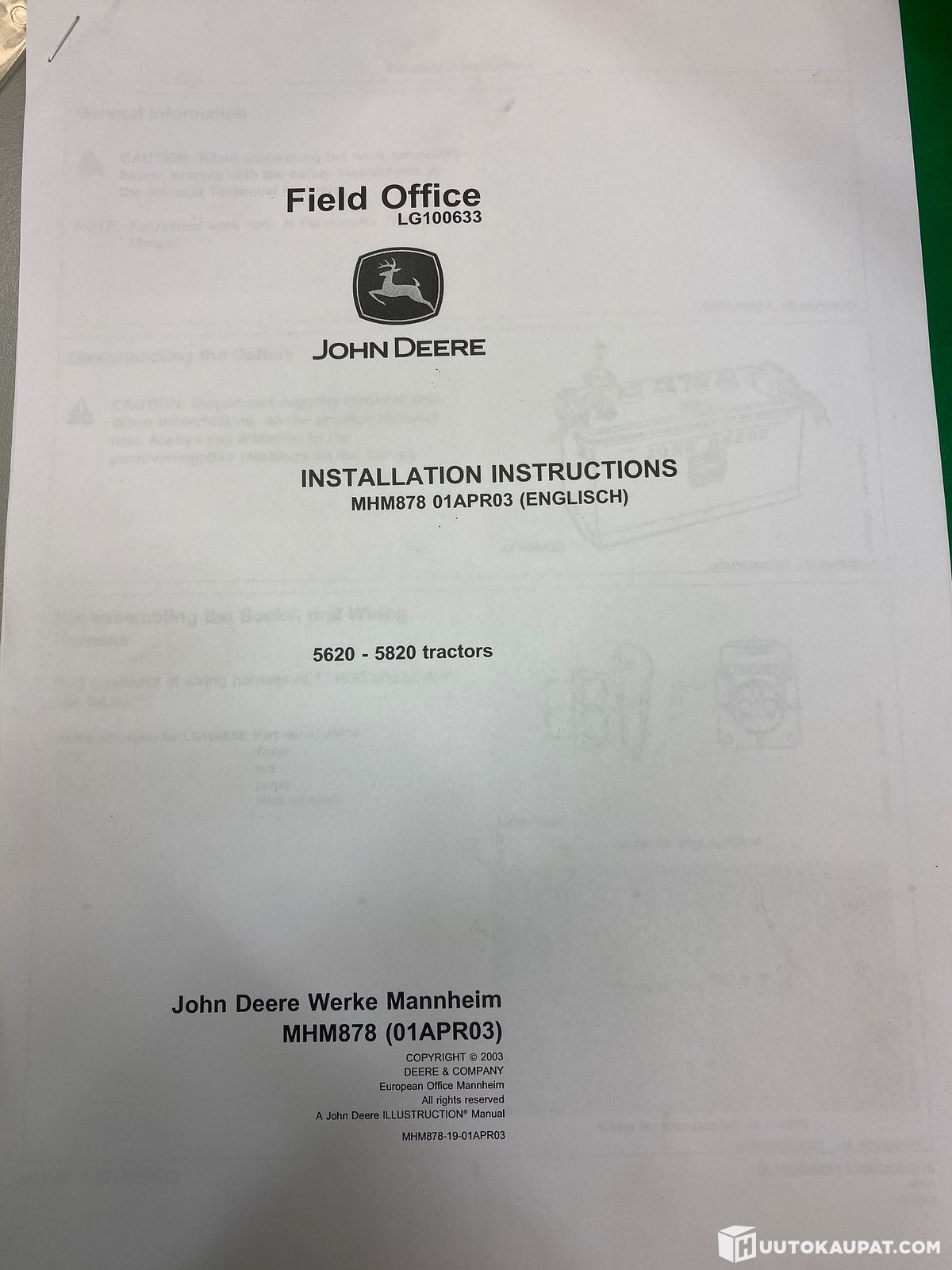 John Deere Field Office LG100633, Närpiö