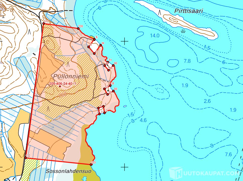 Myydään n. 55,65 hehtaarin erottomaton määräala Kuusamossa / Säljs ett  outbrutet område på ca. 55,65 ha,, Kuusamo 