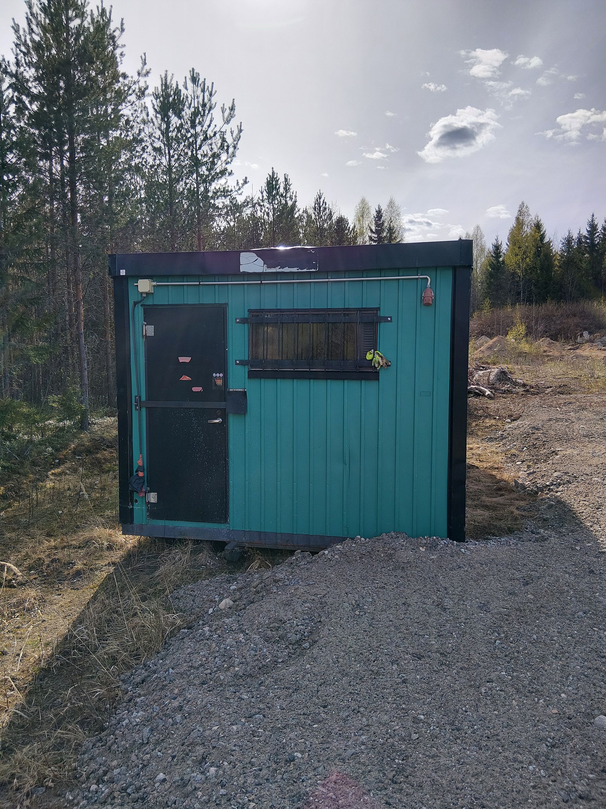 Saunarakennuksen 11 5m2 Hirsirunko 70mm H yl hirsi Lapua 