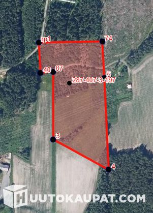 Myydään ulosmitattu pelto-/metsäkiinteistö Kristiinankaupungissa / Säljs den utmätta åker-/skogsfastighet i Kristinestad, Kristiinankaupunki的来源图片