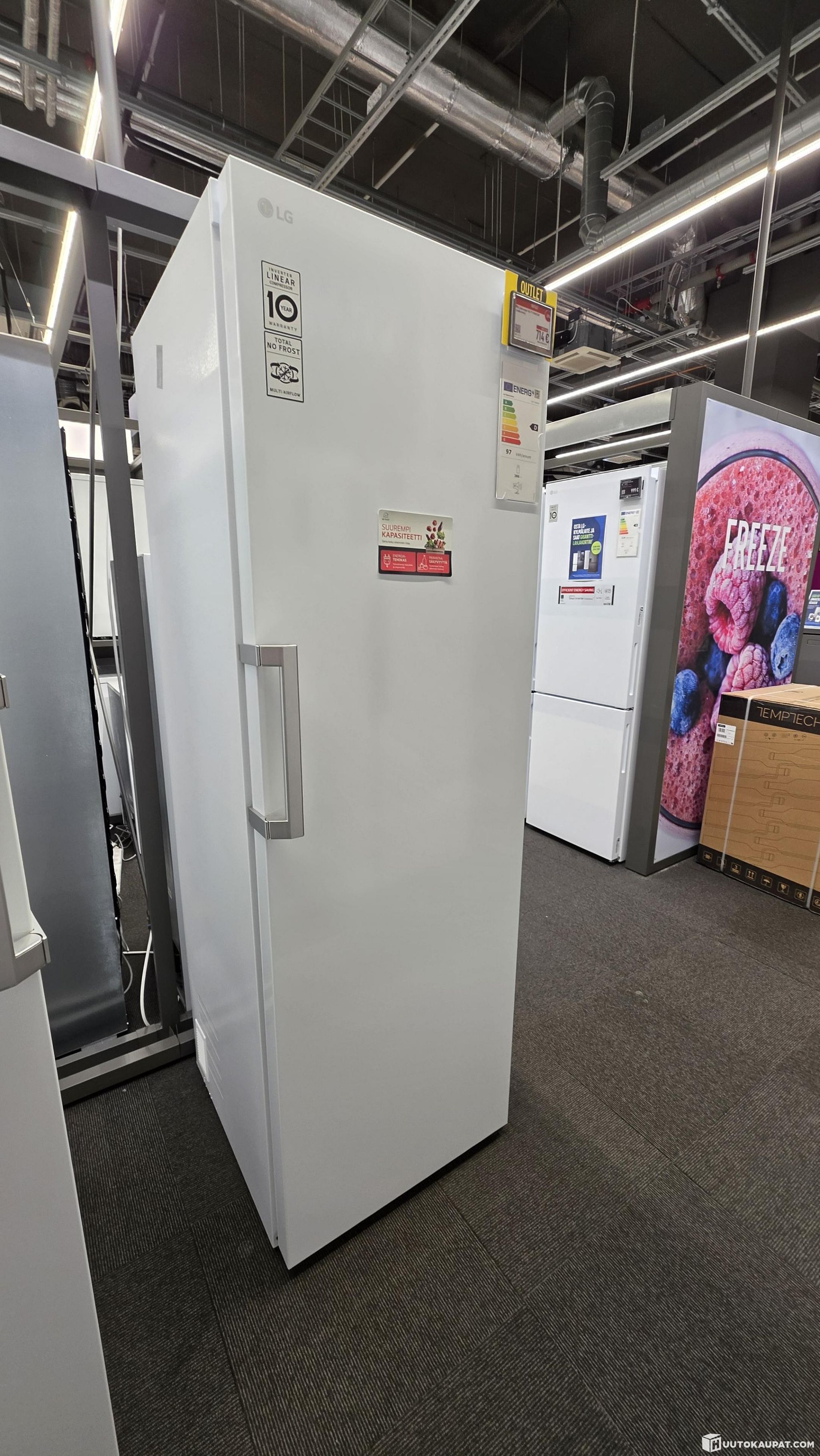 LG J kaappi GLT71SWCSF valkoinen Helsinki Huutokaupat
