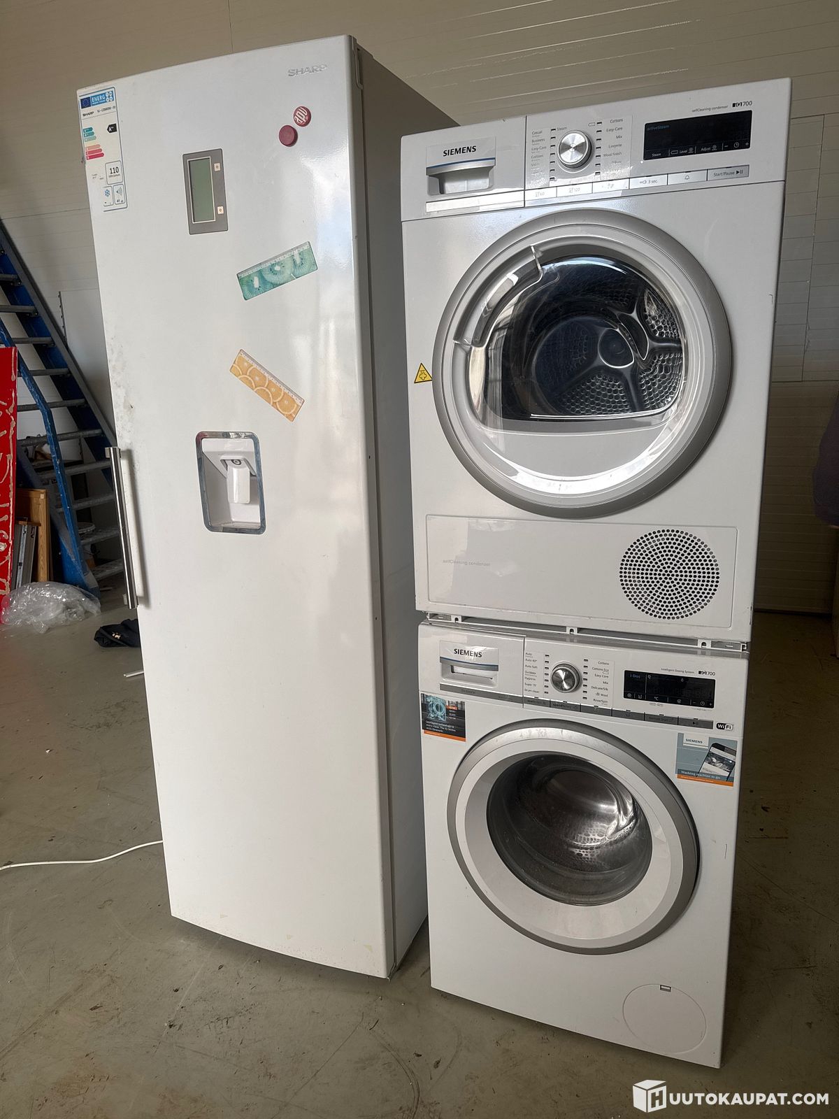 Siemens Pesukone Kuivausrumpu Sharp J kaappi er 2370 Elkoja Oy siemens-pesukone-kuivausrumpu-sharp-j-kaappi-er-2370-elkoja-oy