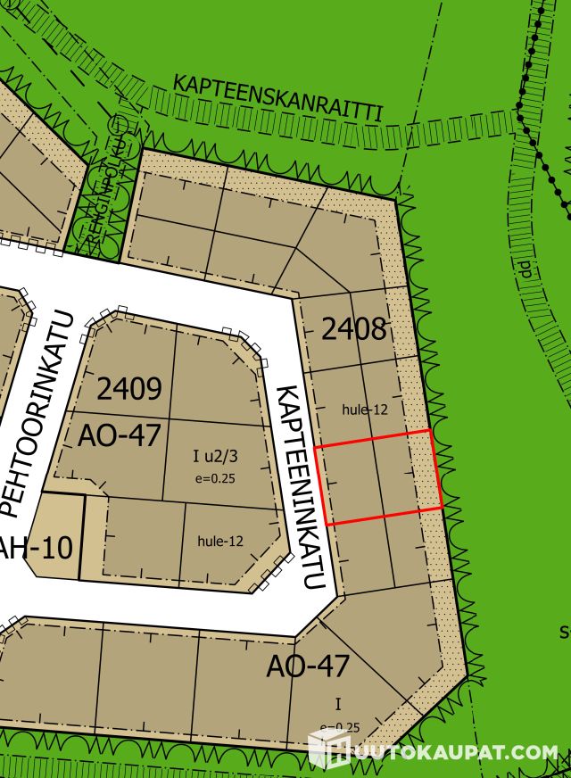 Omakotitontti 603m2, Kapteeninkatu 13, Järvenpää的来源图片