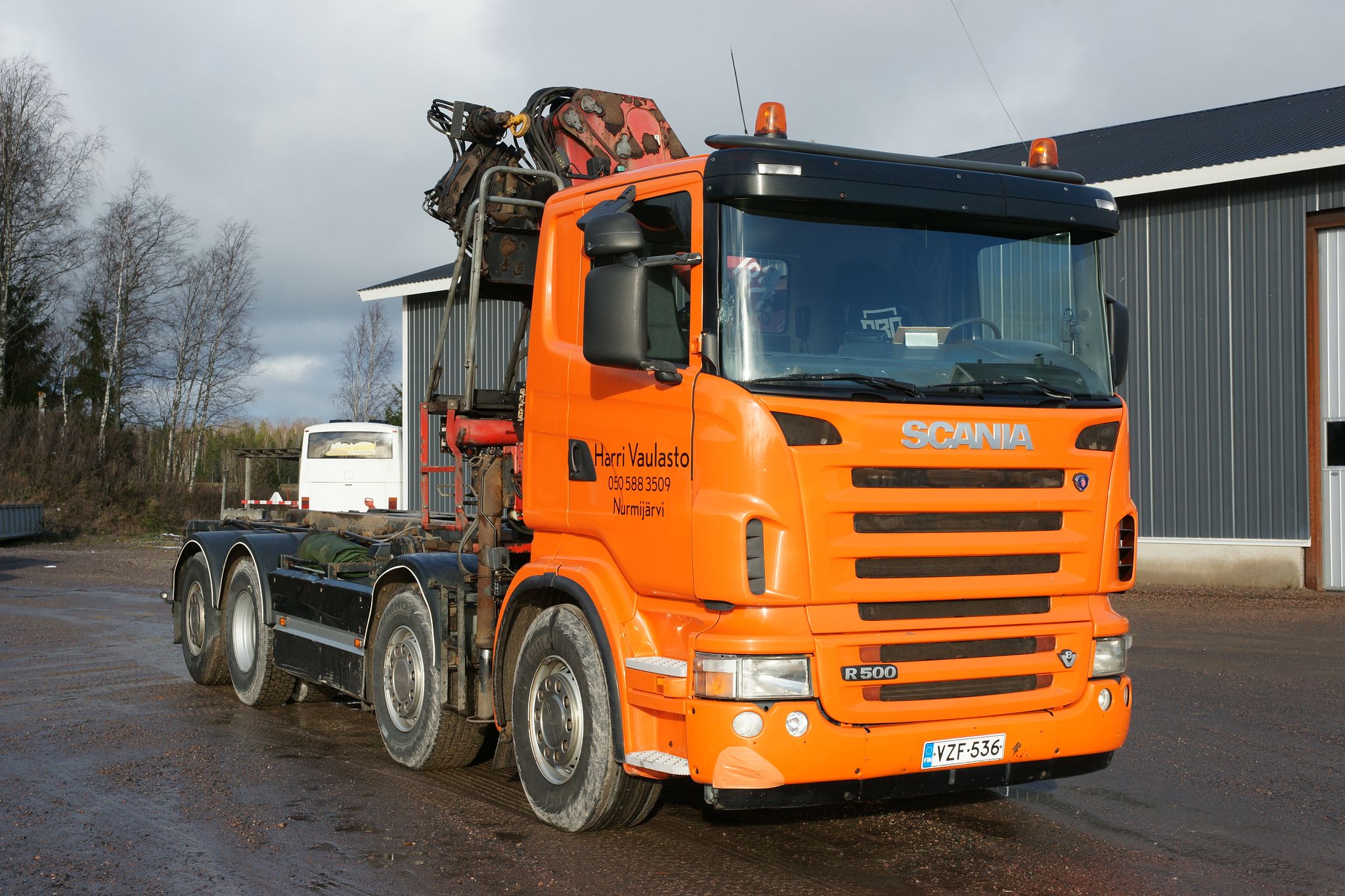 Scania R500 V8, nosturikuorma-auto, MYYDÄÄN KATSASTETTUNA, 2005 ...