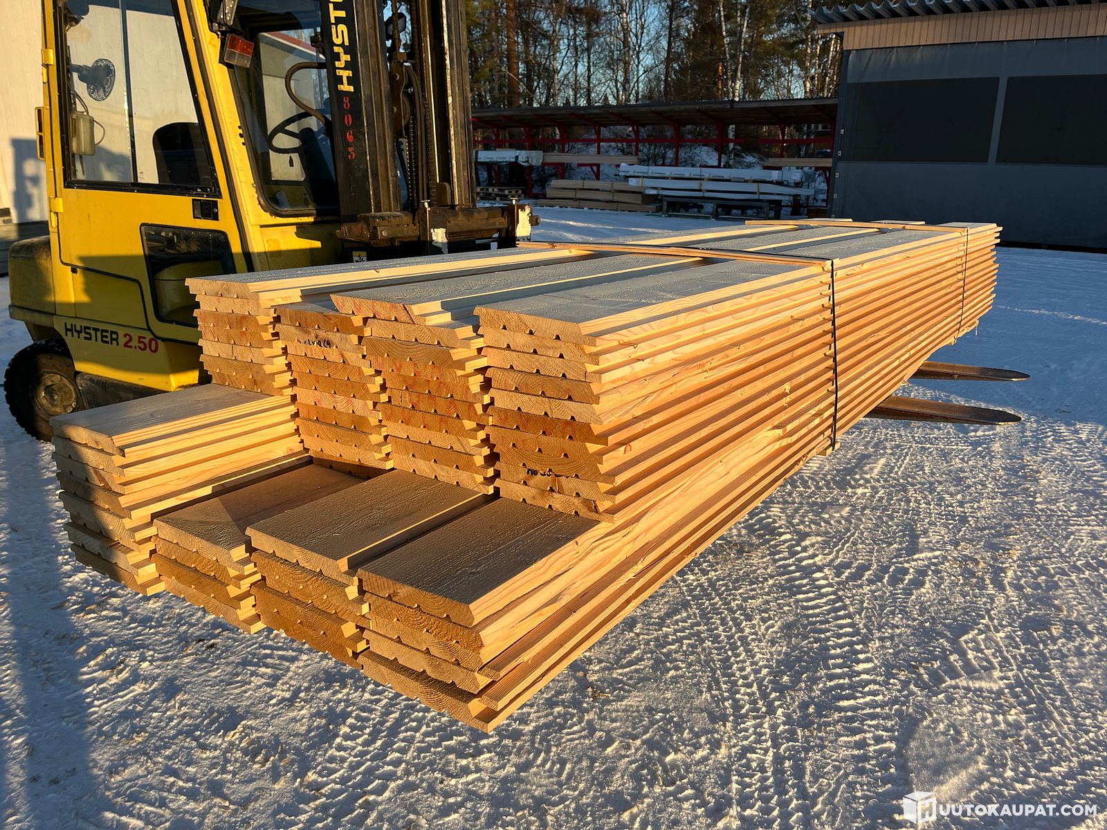 46m2 Hirsipaneeli, puuvalmis 28x220mm UYV B-laatu, Alavieska ...