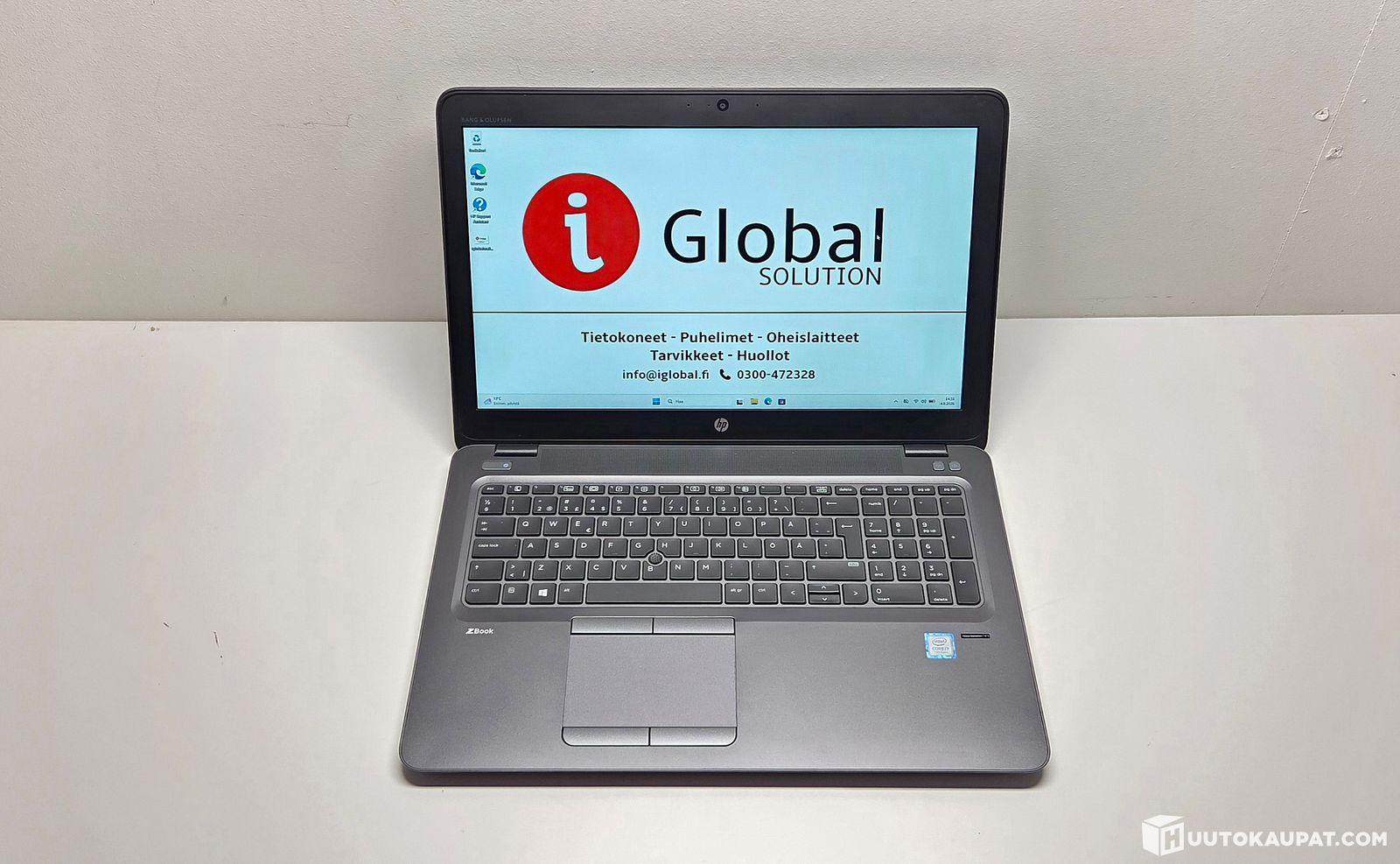HP ZBook 15u G4 15.6 yrityskannettava - i7-7500U , 16GB, 256GB - 15,6" FHD - FirePro W4190M - Win 11 pro - Kunto Erinomainen, Pietarsaari的来源图片