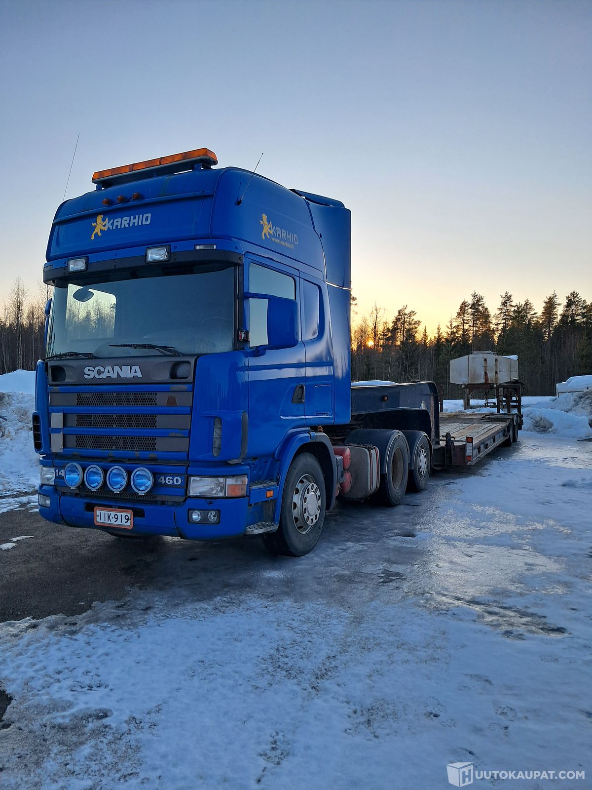scania-r144-hydrauliikalla-ja-siihen-puoliper-vaunu-siimet-1998