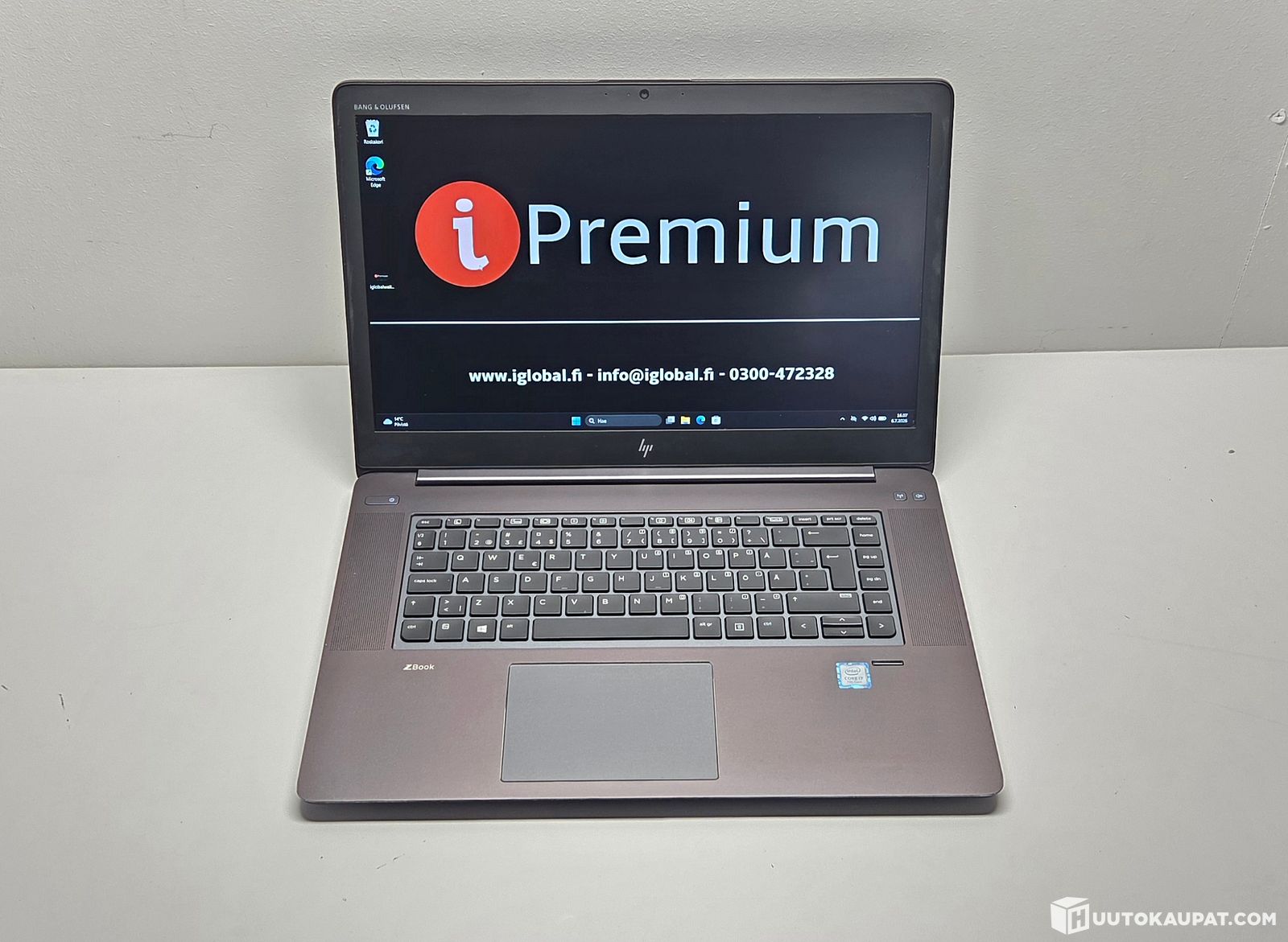 HP ZBOOK STUDIO G4 yrityskannettava - i7-7700HQ, 32GB, 512GB SSD, - 15.6" FHD - Quadro M1200- Win 11 pro, Pietarsaari的来源图片