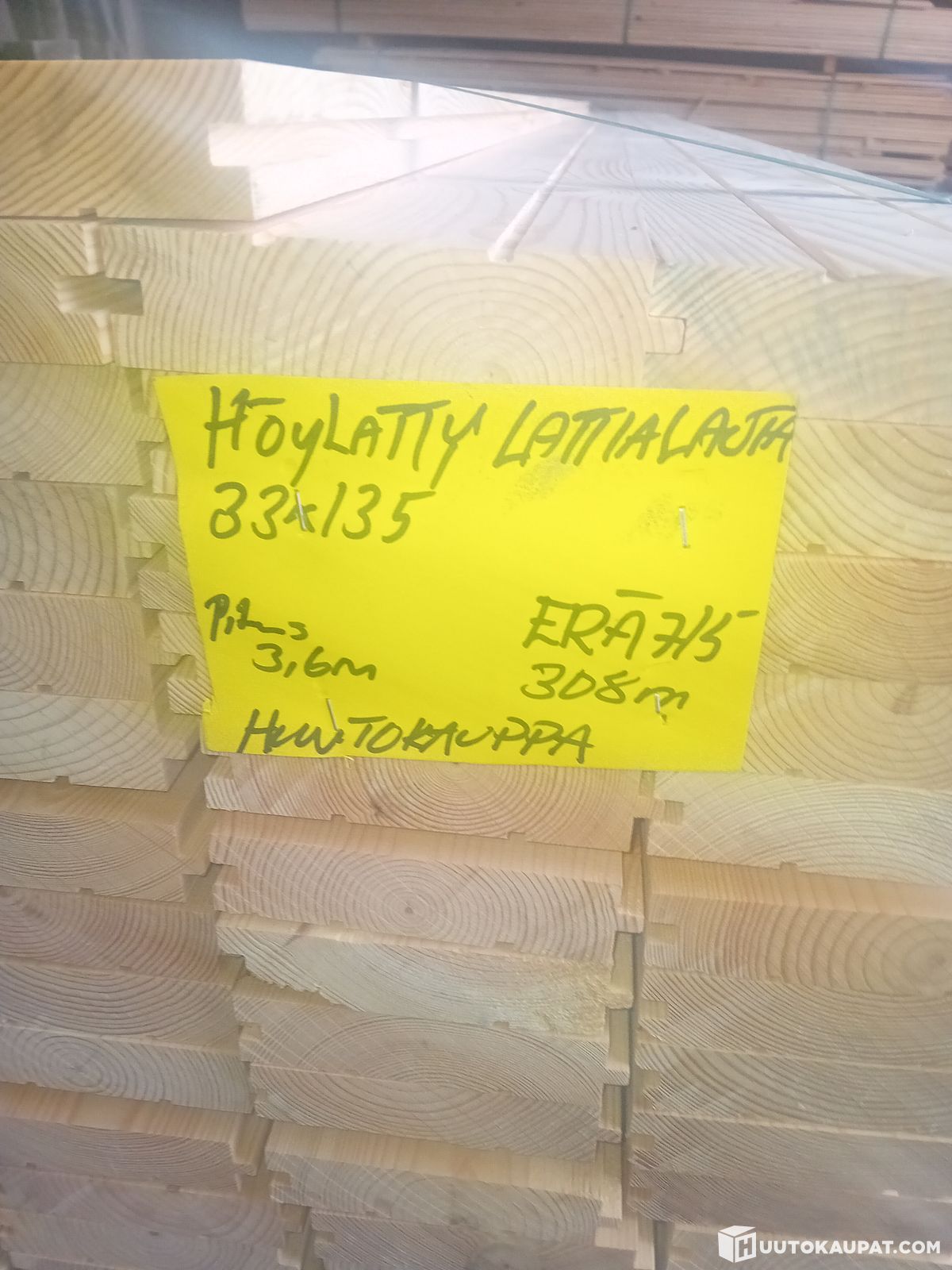 33*135 höylätty lattialauta 308m n.38m2 1,75e/m ERÄ 715, Ypäjä ...