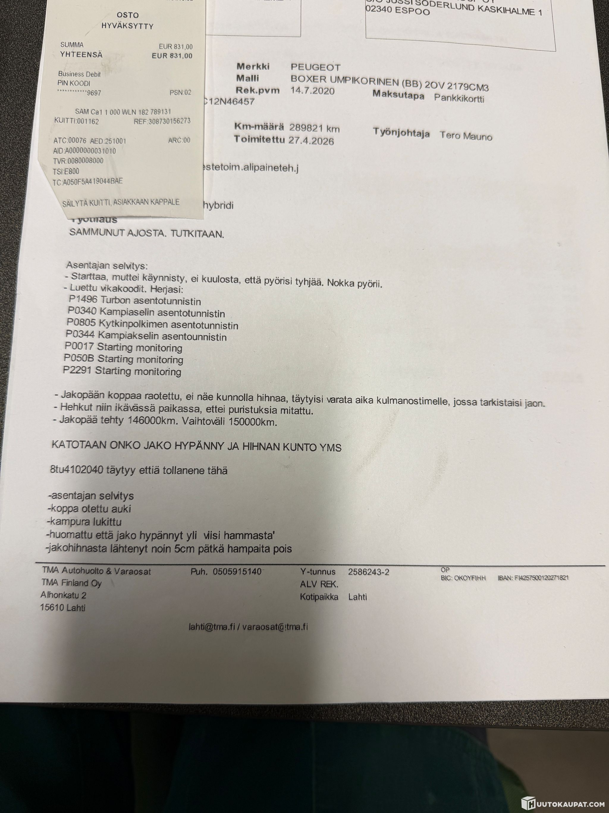 Peugeot Boxer, 2020, Lahti | Huutokaupat.com