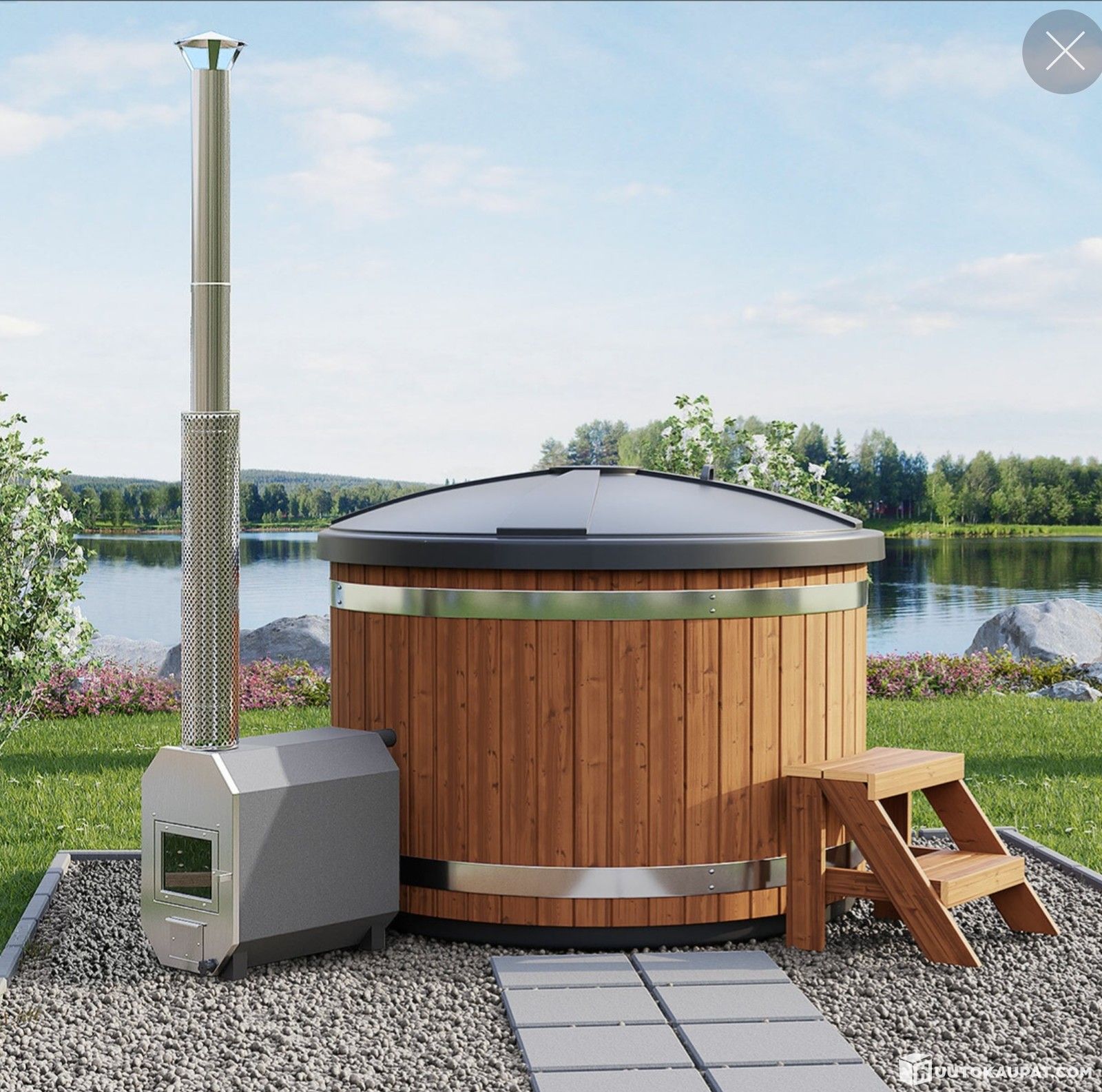 Kylpytynnyri/Palju Classic HotTub!ILMAINEN TOIMITUS YMPÄRI SUOMEN!"kuorma-autotien päähän", Oulu的来源图片