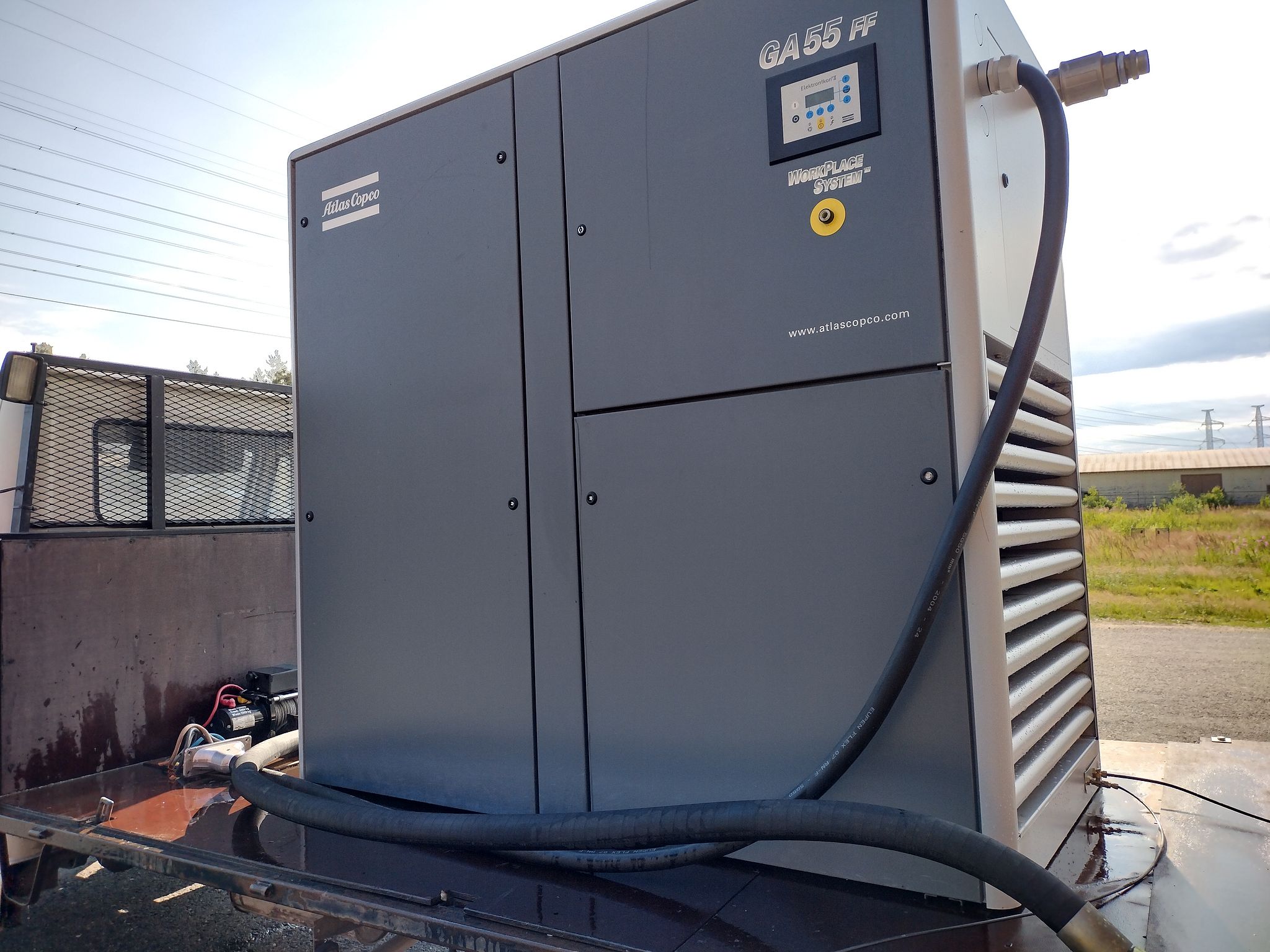Atlas Copco GA55FF kompressori paineputkella, vm. 2005, Petäjävesi ...