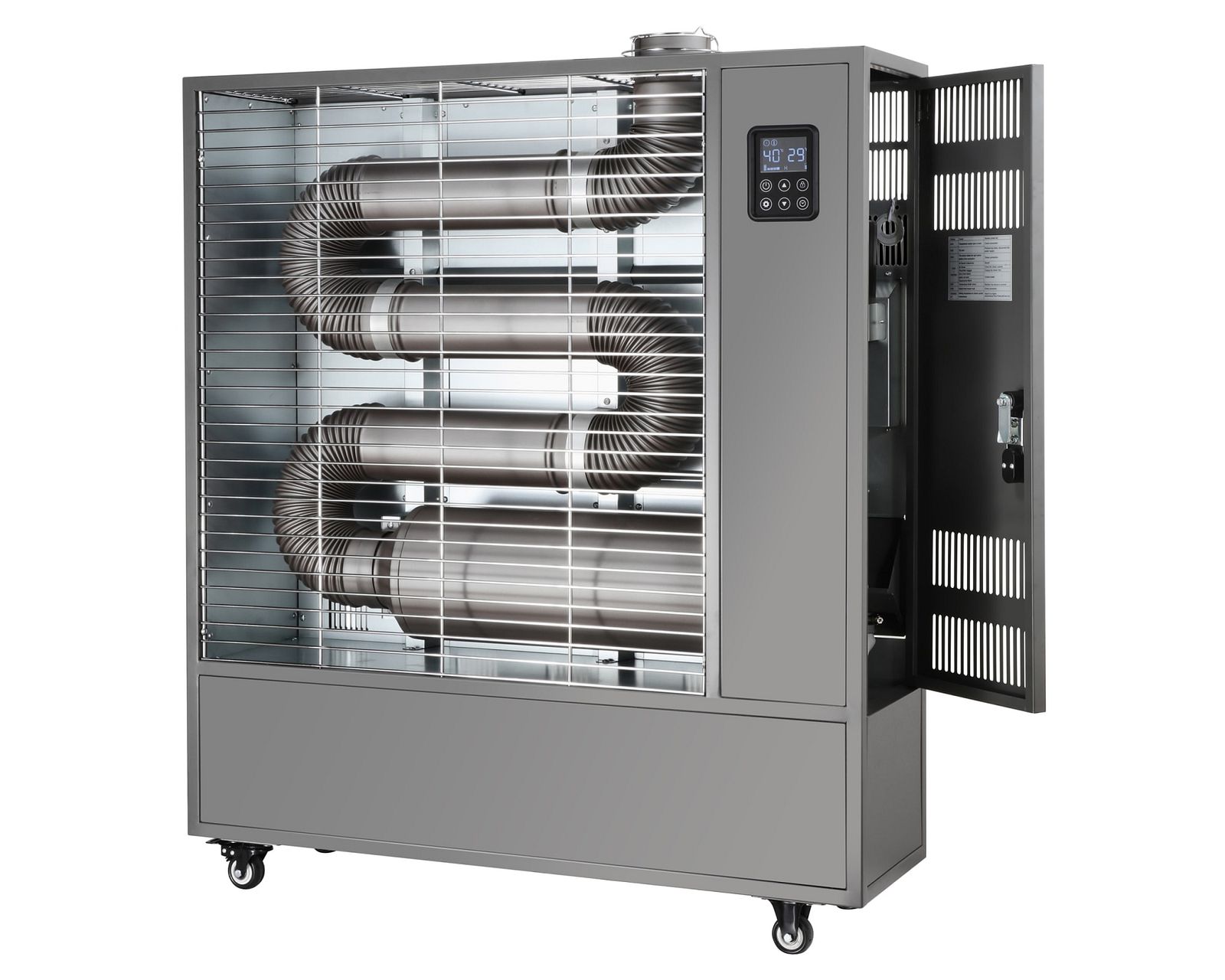 GXT 16 kW AC/DC diesel infrared heater - mains or battery powered, runs ...