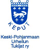 Keski-Pohjanmaan Urheilun Tukijat ry logo