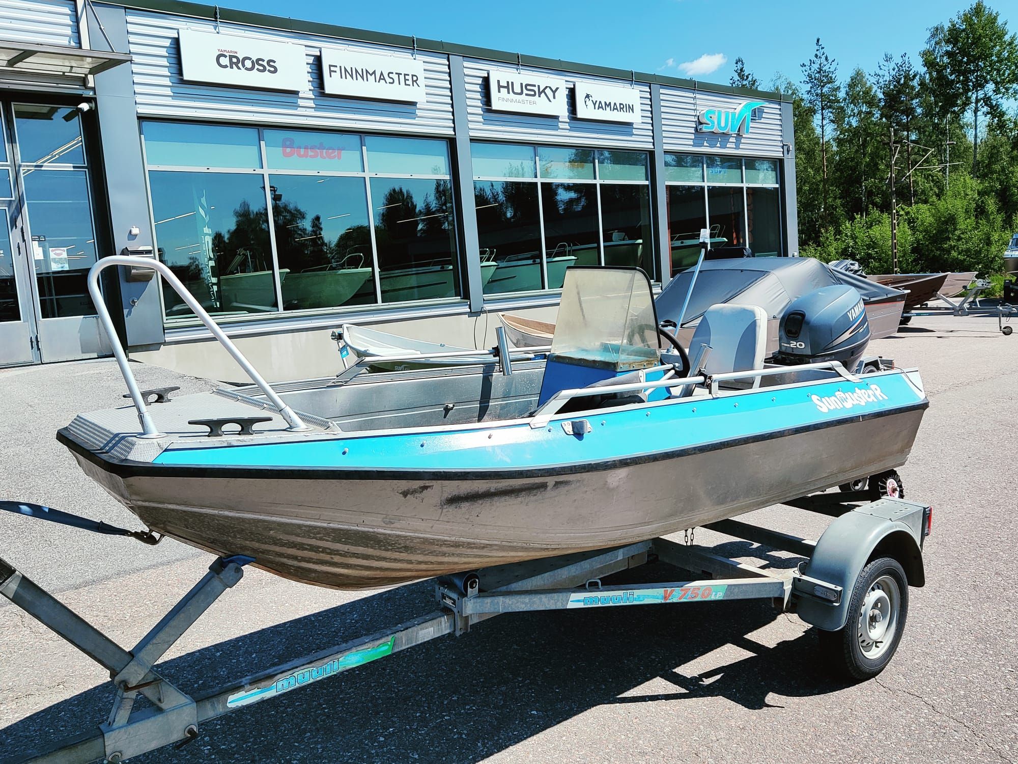Sun Buster R 1982 + Yamaha F20 2004, Lappeenranta | Huutokaupat.com